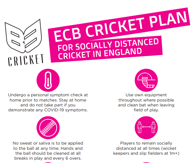 B3 Cricket Stay Safe Poster - ECB COVID19 Safety Plan – English Willow ...